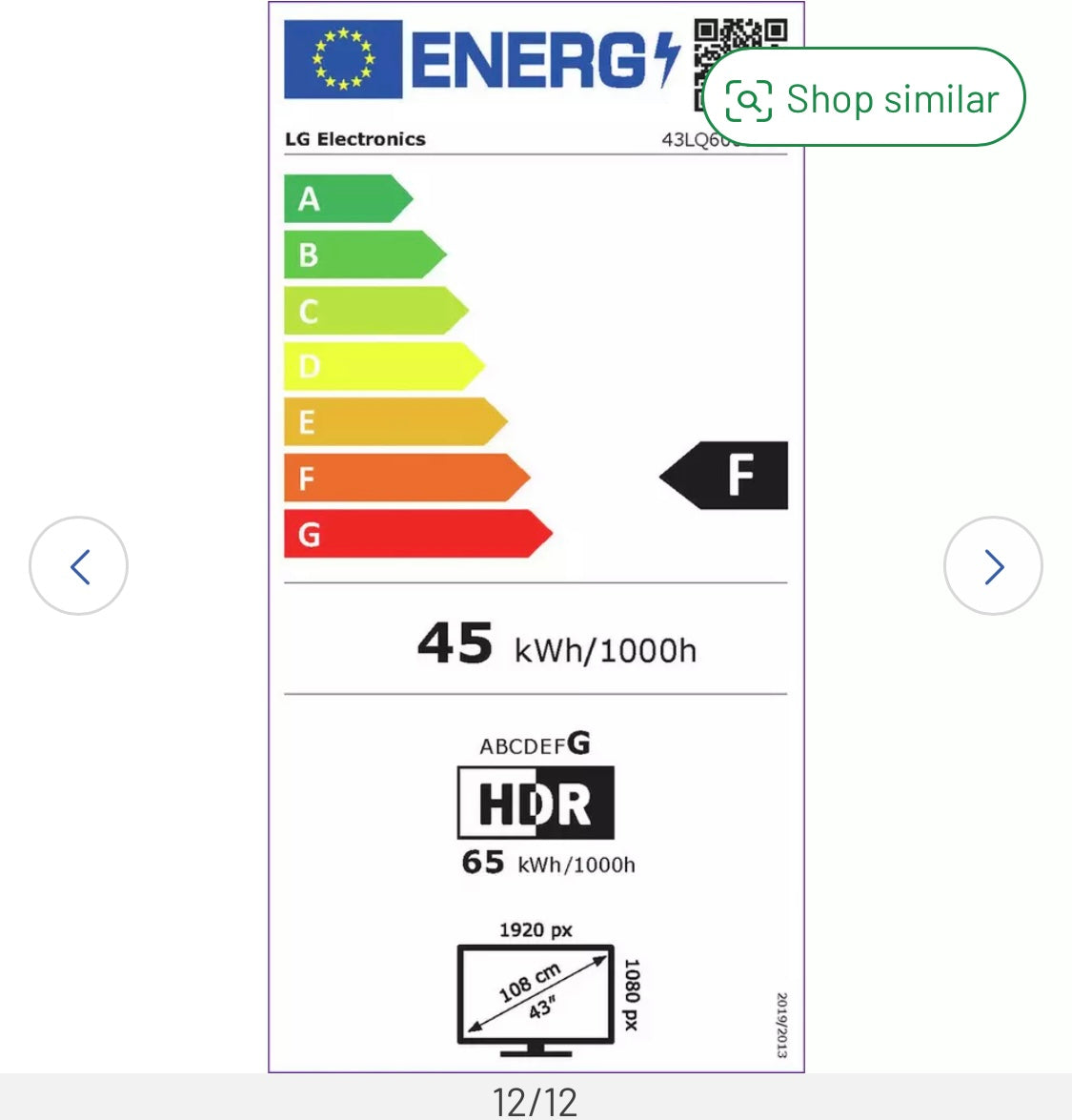 LG 43 Inch LQ Smart FHD HDR TV