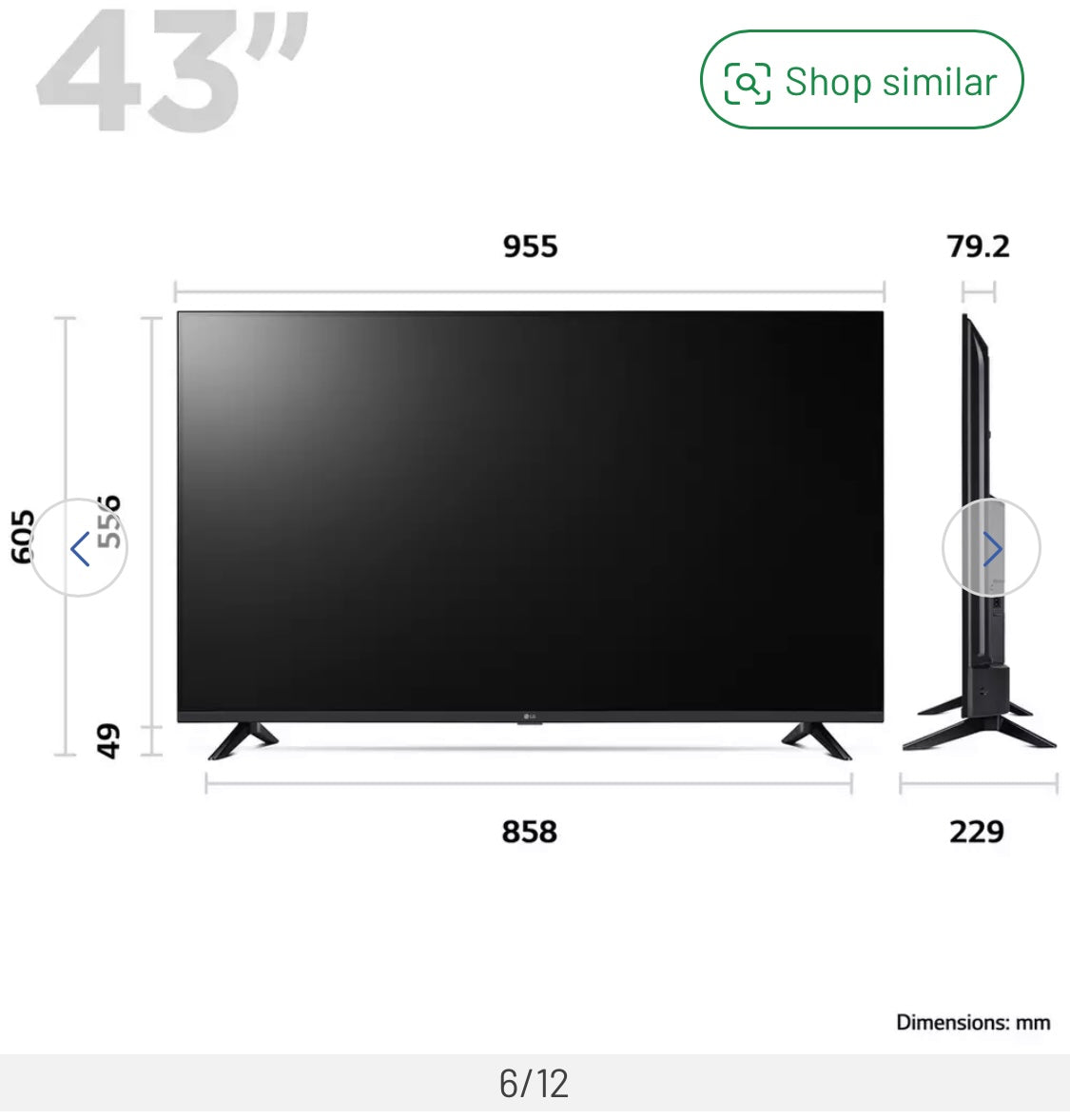 LG 43 Inch LQ Smart FHD HDR TV